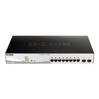D-LINK 10-Port Layer2 PoE+ Smart Managed Gigabit Switch8 x 10/100/1000Mbit/s TP (RJ-45) PoE Port, Po