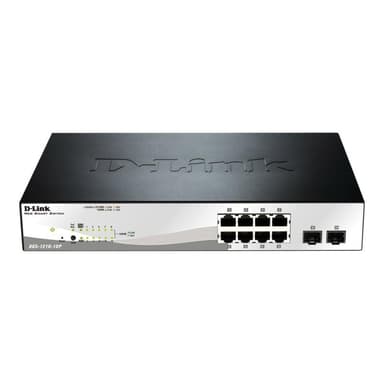 D-LINK 10-Port Layer2 PoE Smart Managed Gigabit Switchdlink|green 3.0, 8x 10/100/1000Mbit/s TP (RJ-4