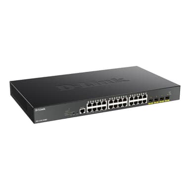 D-LINK 28-Port Smart Managed PoE+ Gigabit Switch 4x 10G, dlink|green 3.0