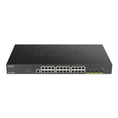 D-LINK 28-Port Smart Managed PoE+ Gigabit Switch 4x 10G, dlink|green 3.0