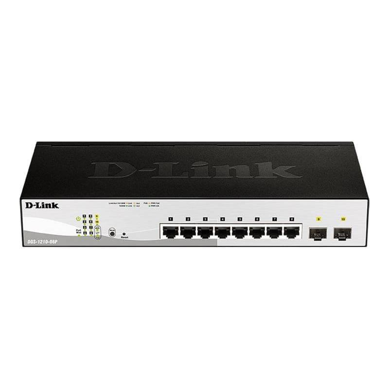 D-LINK 8-Port Layer2 PoE Smart Managed Gigabit Switchdlink|green 3.0, 8x 10/100/1000Mbit/s TP (RJ-45