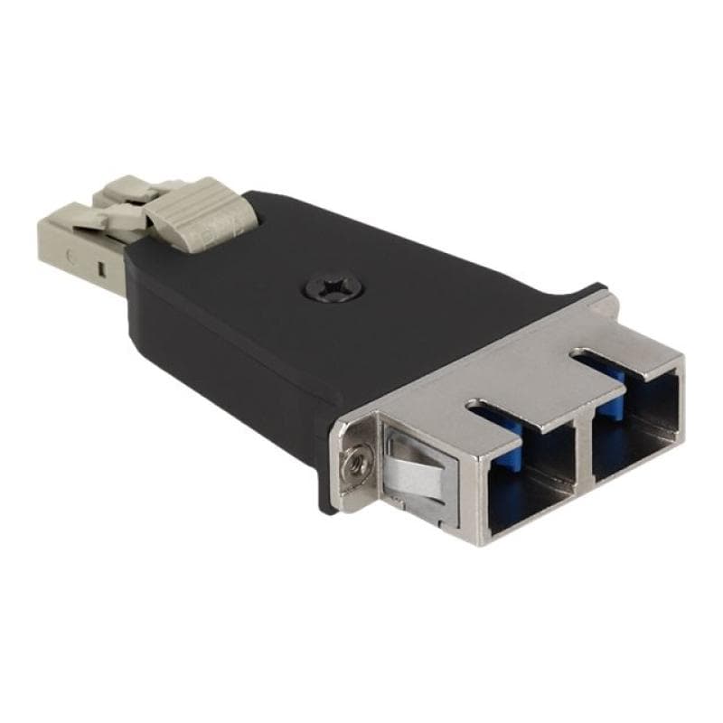 DELOCK LWL Hybrid Kupplung LC Duplex Stecker zu SC Duplex Buchse beige