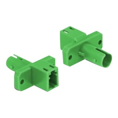 DELOCK LWL Hybrid Kupplung LC Simplex Buchse zu ST Simplex Buchse grün