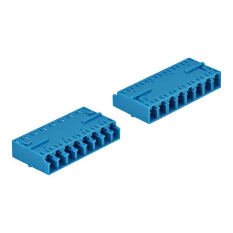 DELOCK LWL Kupplung HD LC Octuplex Buchse zu LC Octuplex Buchse blau