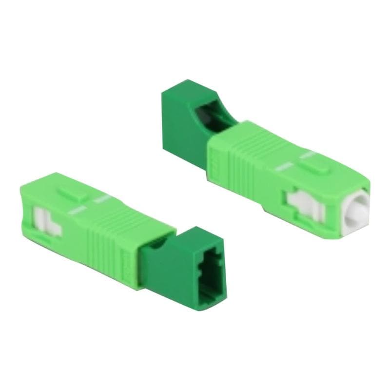 DELOCK LWL Hybrid Kupplung SC Simplex Stecker zu LC Simplex Buchse grün