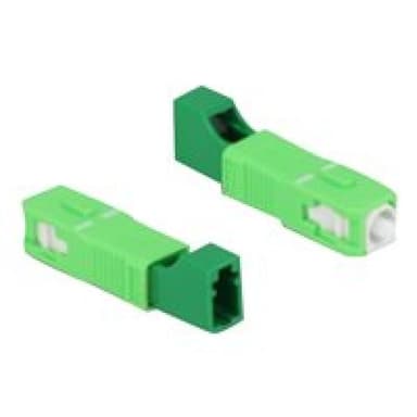 DELOCK LWL Hybrid Kupplung SC Simplex Stecker zu LC Simplex Buchse grün