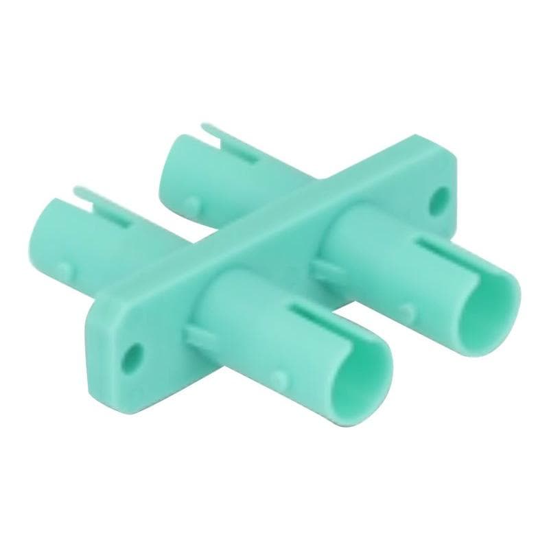 DELOCK LWL Kupplung ST Duplex Buchse zu ST Duplex Buchse aqua