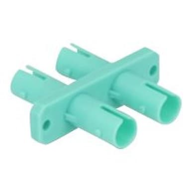 DELOCK LWL Kupplung ST Duplex Buchse zu ST Duplex Buchse aqua