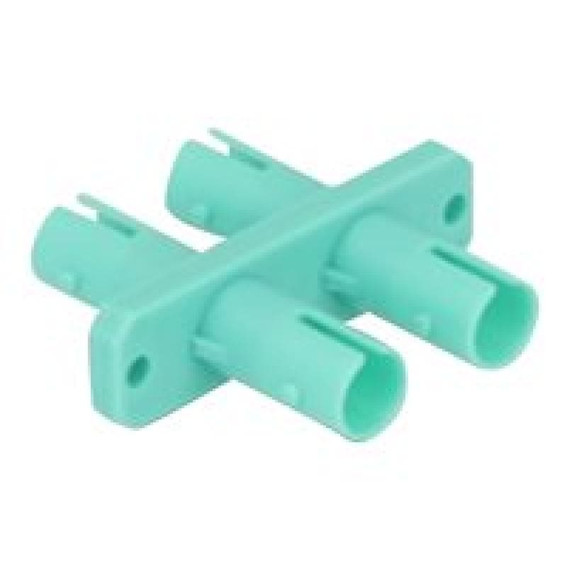 DELOCK LWL Kupplung ST Duplex Buchse zu ST Duplex Buchse aqua