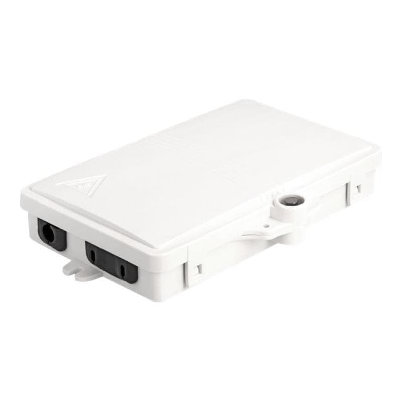 DELOCK LWL Verteilerbox für Innen- und Außenbereich 2 Port weiß IP65 wasserfest abschließbar