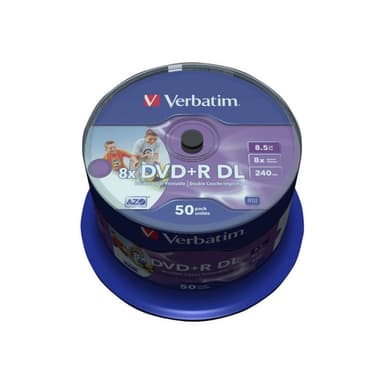 VERBATIM MED DVD+R Verbatim 8.5 GB 8x DDL 50er CakeBox