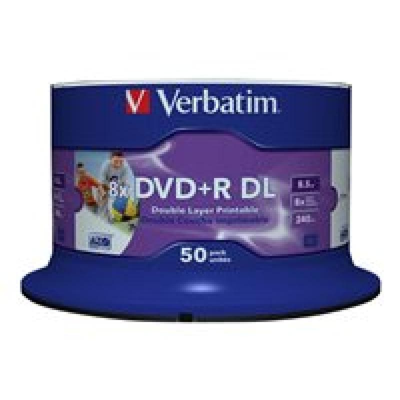 VERBATIM MED DVD+R Verbatim 8.5 GB 8x DDL 50er CakeBox