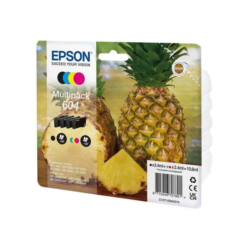 EPSON 604 Multipack - 4er-Pack - Schwarz, Cyan, Magenta, Gelb