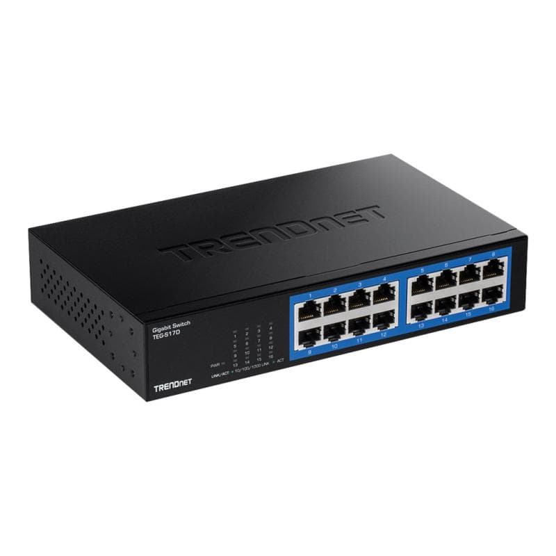 TRENDNET Switch 16 Port Gbit Desktop Switch /w metal