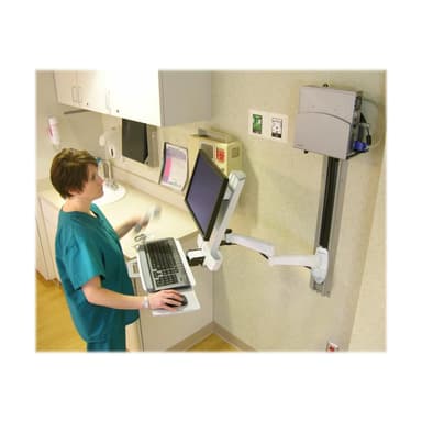 ERGOTRON Serie 200 Combo Schwenkarm in Weiß