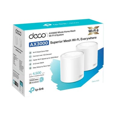 TP-LINK AX3000 Whole Home Mesh Wi-Fi 6 System (2 Router)