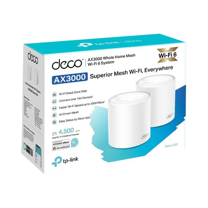 TP-LINK AX3000 Whole Home Mesh Wi-Fi 6 System (2 Router)