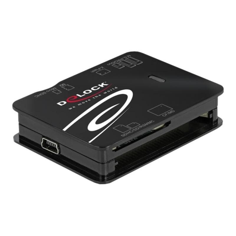DELOCK USB 2.0 Card Reader für CF / SD / Micro SD / MS / xD / M2 Speicherkarten
