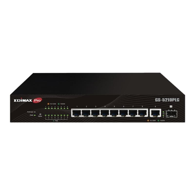 EDIMAX 10 Port Gigabit PoE+ Web Smart Managed Switch mit 100 Watt 10-Port Gigabit PoE+ Web Smart Swi