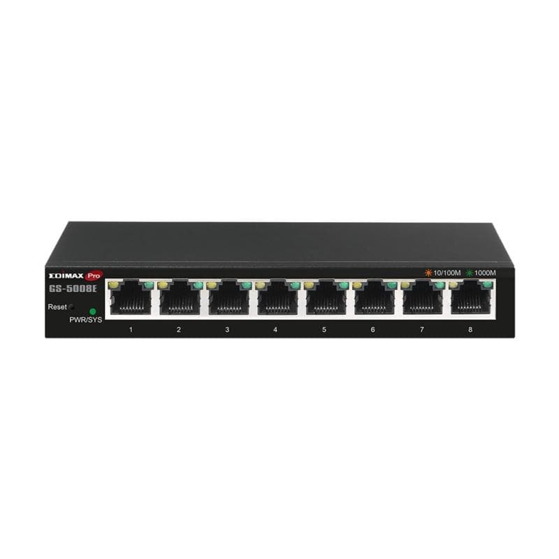 EDIMAX Gigabit Ethernet 8 Port Web Smart Switch Einfache Verwaltung und Erweiterung auf kabelgebunde