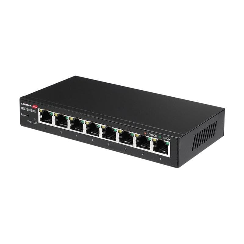 EDIMAX Gigabit Ethernet 8 Port Web Smart Switch Einfache Verwaltung und Erweiterung auf kabelgebunde