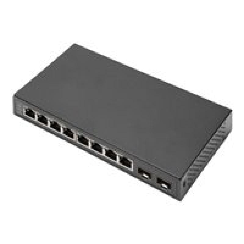 DIGITUS 8P +2SFP GE Switch 8x10/100/1000Mbit/s +2SFP Uplink Ports