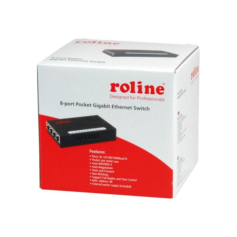 ROLINE Gigabit Ethernet Switch Pocket 8 Ports