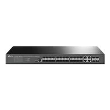 TP-LINK JetStream? 24-Port SFP L2+ Managed Switch with 4 10GE SFP+ Slots