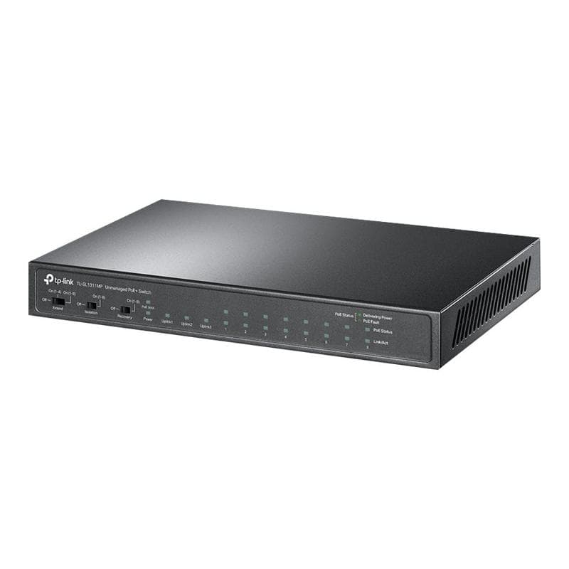 TP-LINK TL-SL1311MP 8-Port 100Mbps+ 3-Port Switch-1 Gbps PoE (124W)