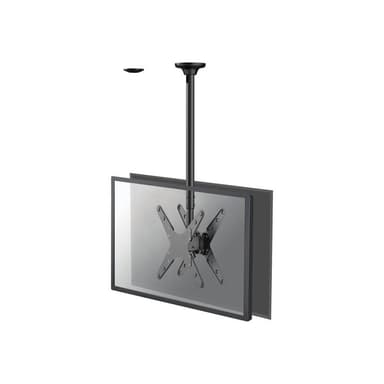 NEOMOUNTS Full-Motion Doppel TV/Monitor Deckenhalterung für 32-75-Zoll-Bildschirme - Schwarz