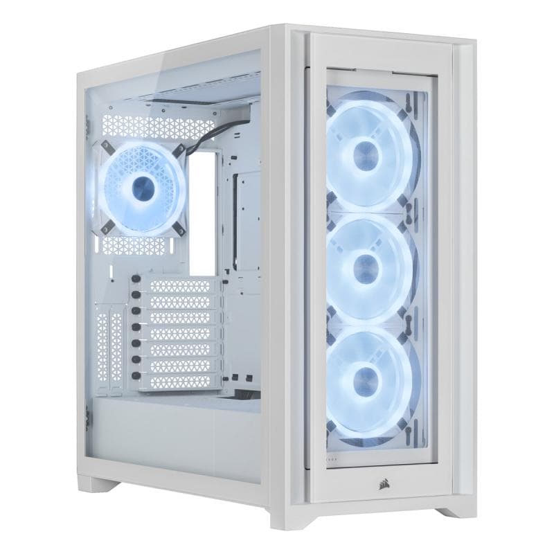 CORSAIR iCUE 5000X RGB (Tempered Glass) QL True White