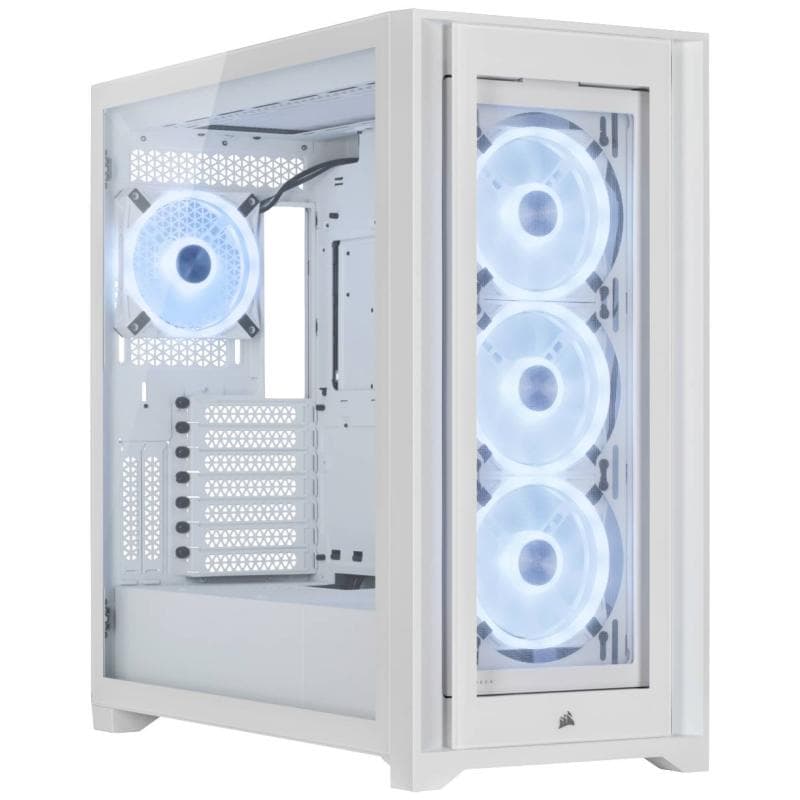 CORSAIR iCUE 5000X RGB (Tempered Glass) QL True White