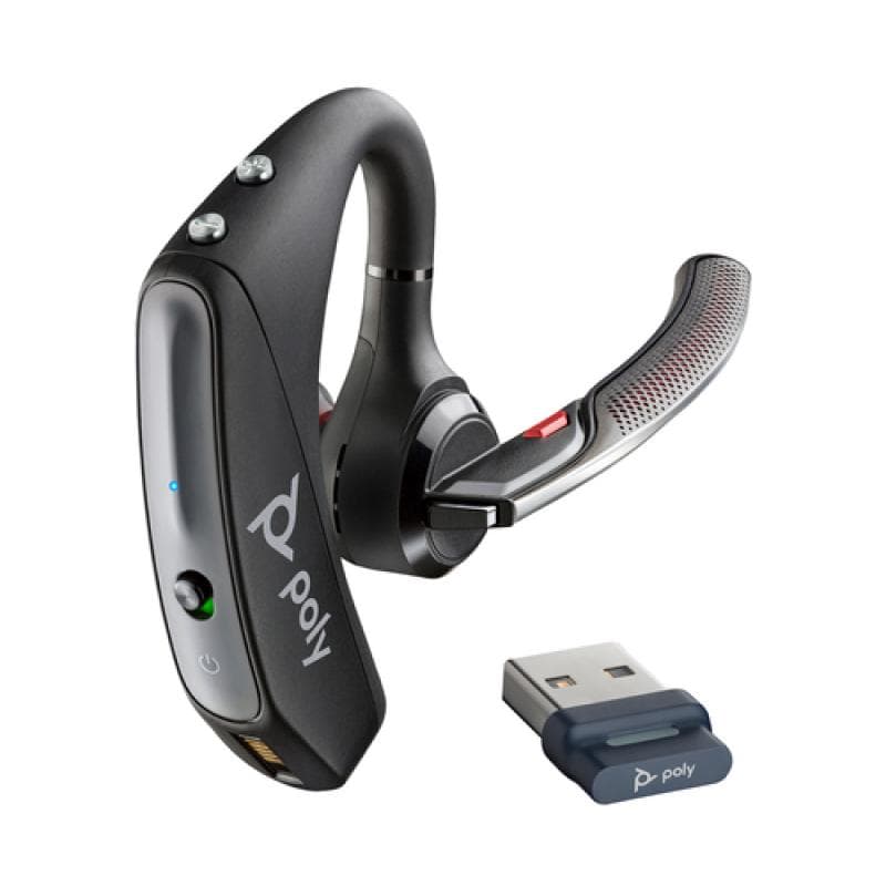 POLY Bluetooth Headset Voyager 5200 UC inkl. USB-A BT700 Stick