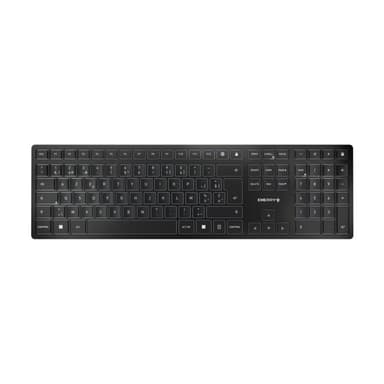 CHERRY TAS KW 9100 SLIM Wireless BE-Layout schwarz/silber