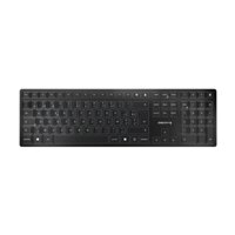 CHERRY TAS KW 9100 SLIM Wireless BE-Layout schwarz/silber