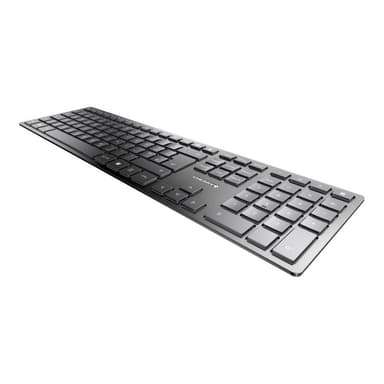 CHERRY TAS KW 9100 SLIM Wireless GB-Layout schwarz/silber