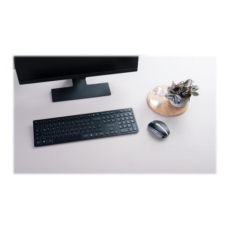 CHERRY KW 9100 SLIM - Tastatur - kabellos - 2.4 GHz, Bluetooth 4.0