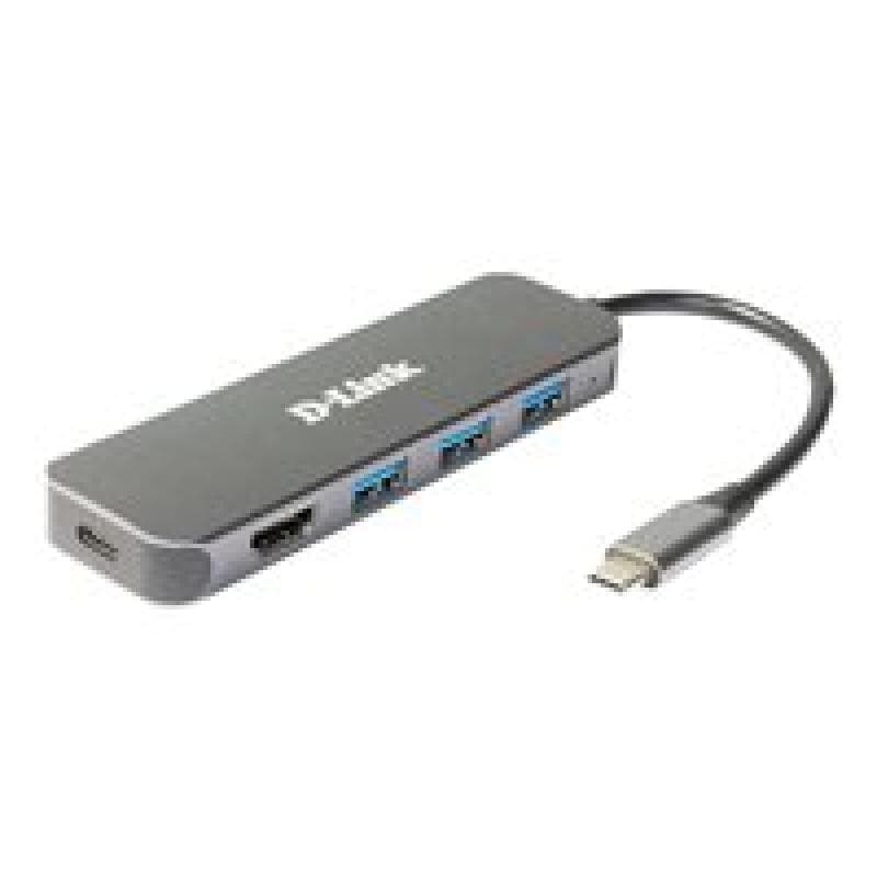 D-LINK 5-in-1 USB-C Hub mit HDMI/Power Delivery