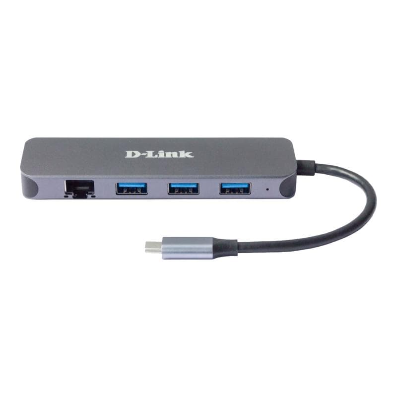 D-LINK 5-in-1 USB-C Hub mit Gigabit Ethernet/Power Delivery