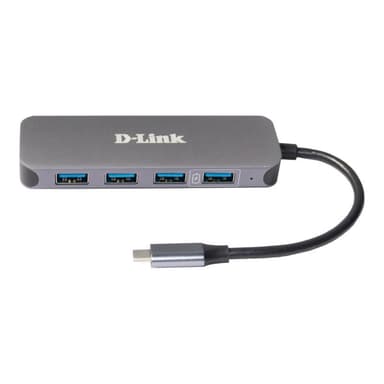 D-LINK USB-C auf 4-Port USB 3.0 Hub mit Power Delivery