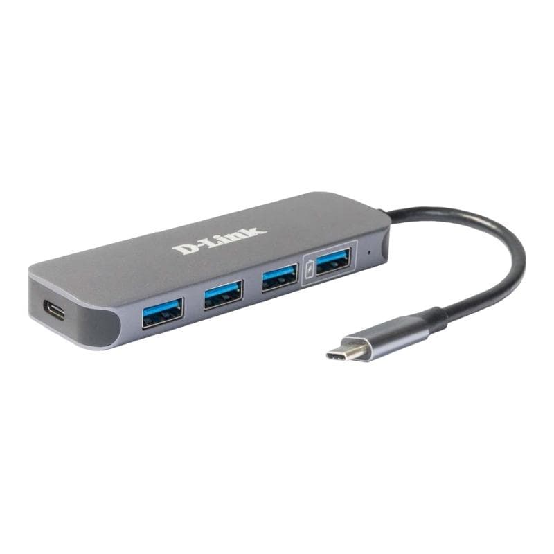 D-LINK USB-C auf 4-Port USB 3.0 Hub mit Power Delivery