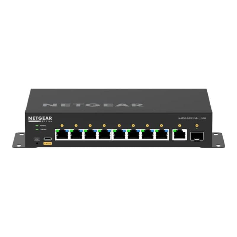 NETGEAR AV Line M4250-9G1F-PoE+ - Switch - L3 - managed - 8 x 10/100/1000 (8 PoE+)