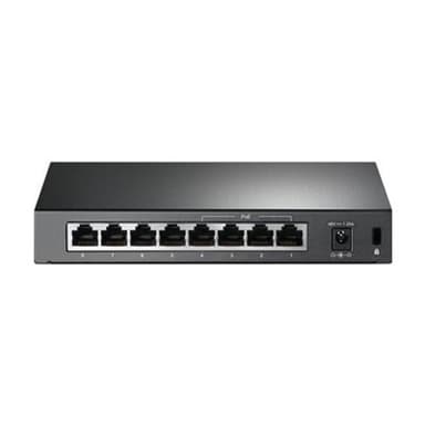 TP-LINK 8-Port 10/100 Mbps Desktop Switch with 4-Port PoE 57 W PoE Power, Desktop Steel Case
