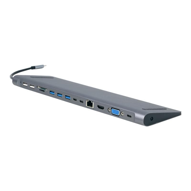 GEMBIRD USB Typ-C 9-in-1 Kombi Adapter spacegrau