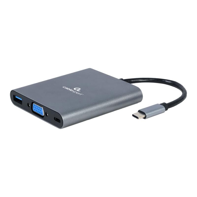 GEMBIRD USB Typ-C 6-in-1 Kombi Adapter spacegrau
