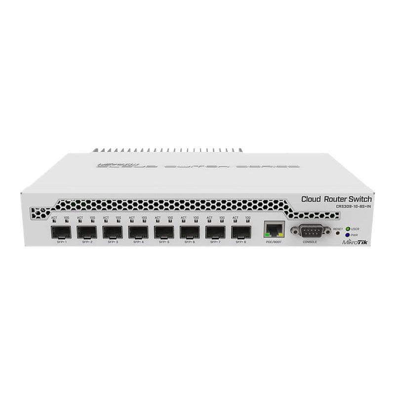 MIKROTIK CRS309-1G-8S+ - Managed - Gigabit Ethernet (10/100/1000) - Power over Ethernet (PoE) - Rack