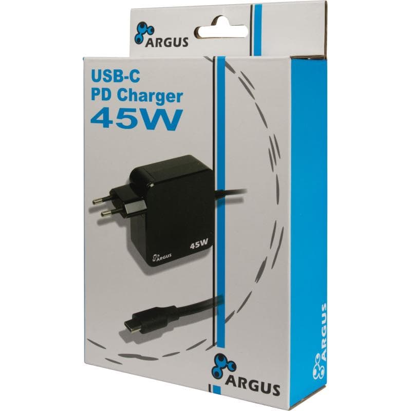 INTERTECH Stecker-Netzteil PD-2045 45W USB-C schwarz