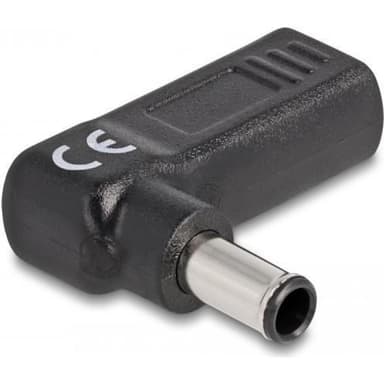 DELOCK - Netzteil - USB-C (W) zu Gleichstromstecker 6,0 x 4,3 mm (M) - 19.5 V - 3 A - gewinkelt - Sc