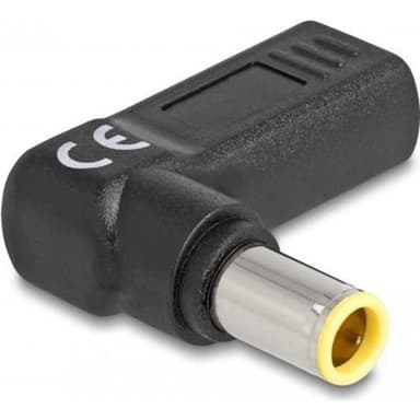 DELOCK - Netzteil - USB-C (W) zu Gleichstromstecker 7,9 x 5,5 mm (M) 3 A - gewinkelt - Schwarz (6001