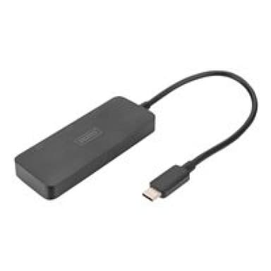 DIGITUS 3-Port-Video-Hub USB-C->3x Displayport schwarz